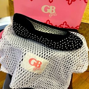 Black and white shoes